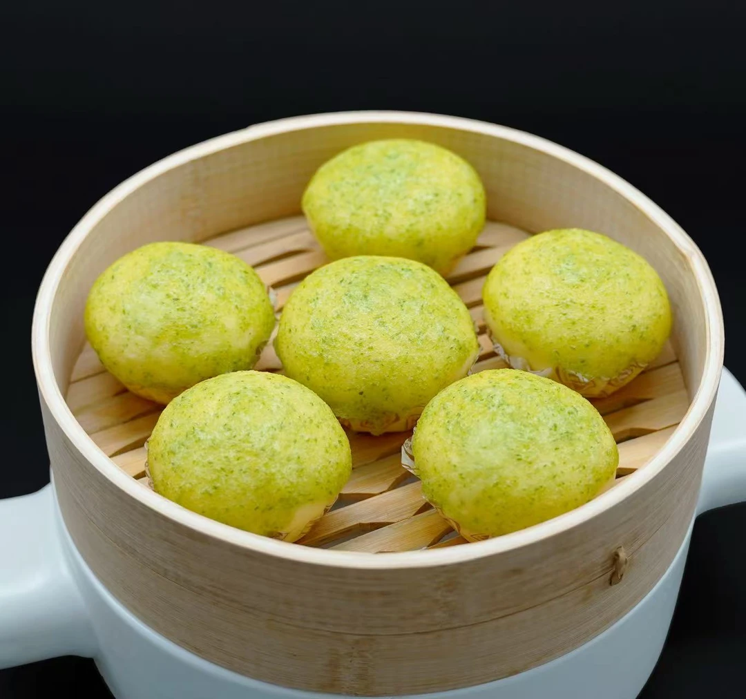 禾万千葱蓉包肉松流沙儿童早餐包子广式港式点心闽南松茸包