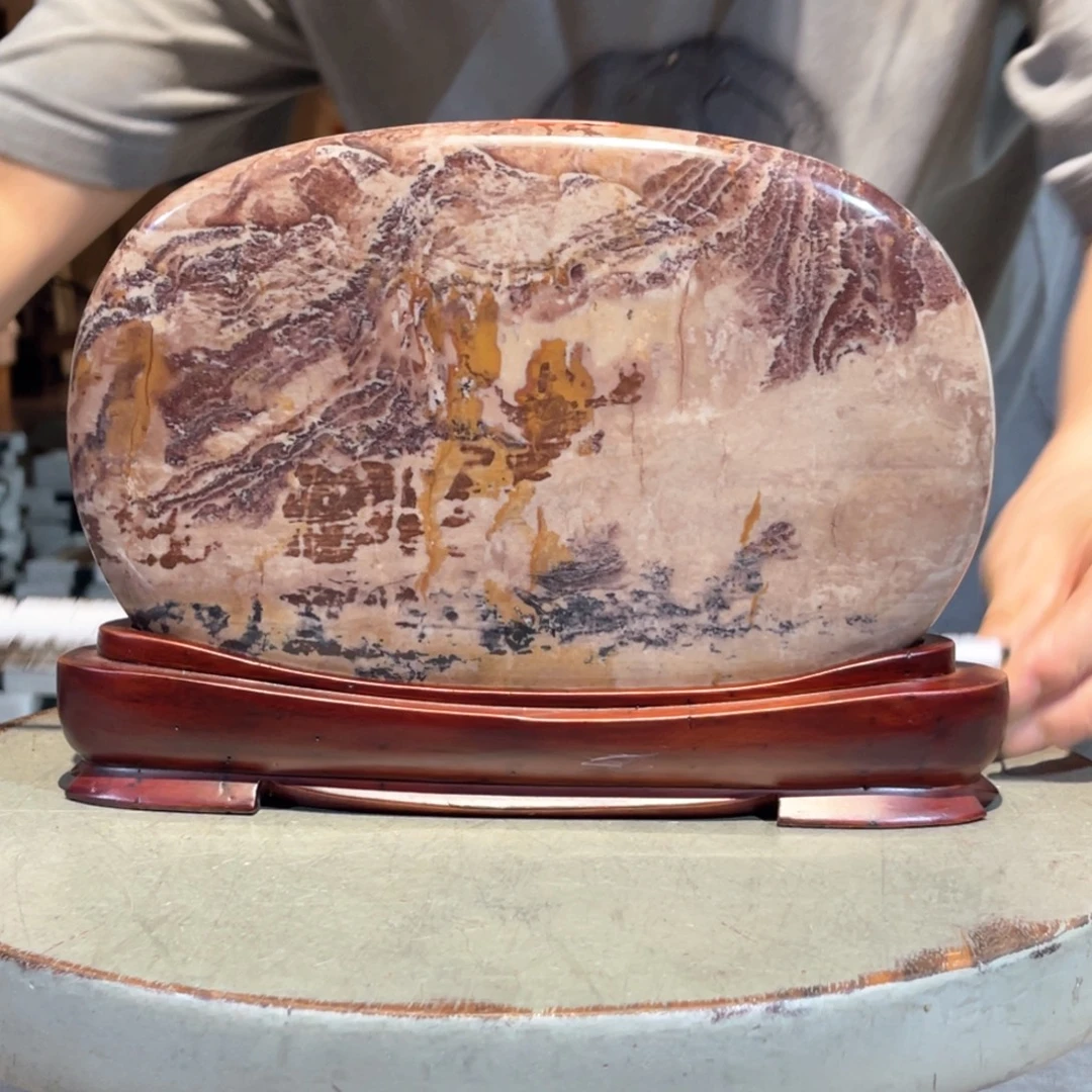 彩石三峡清江画面石