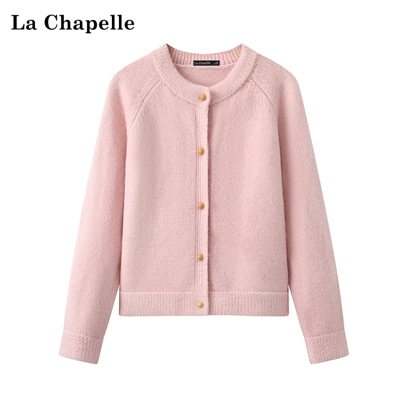 春季新款圆领针织衫软糯慵懒风时尚百搭上衣