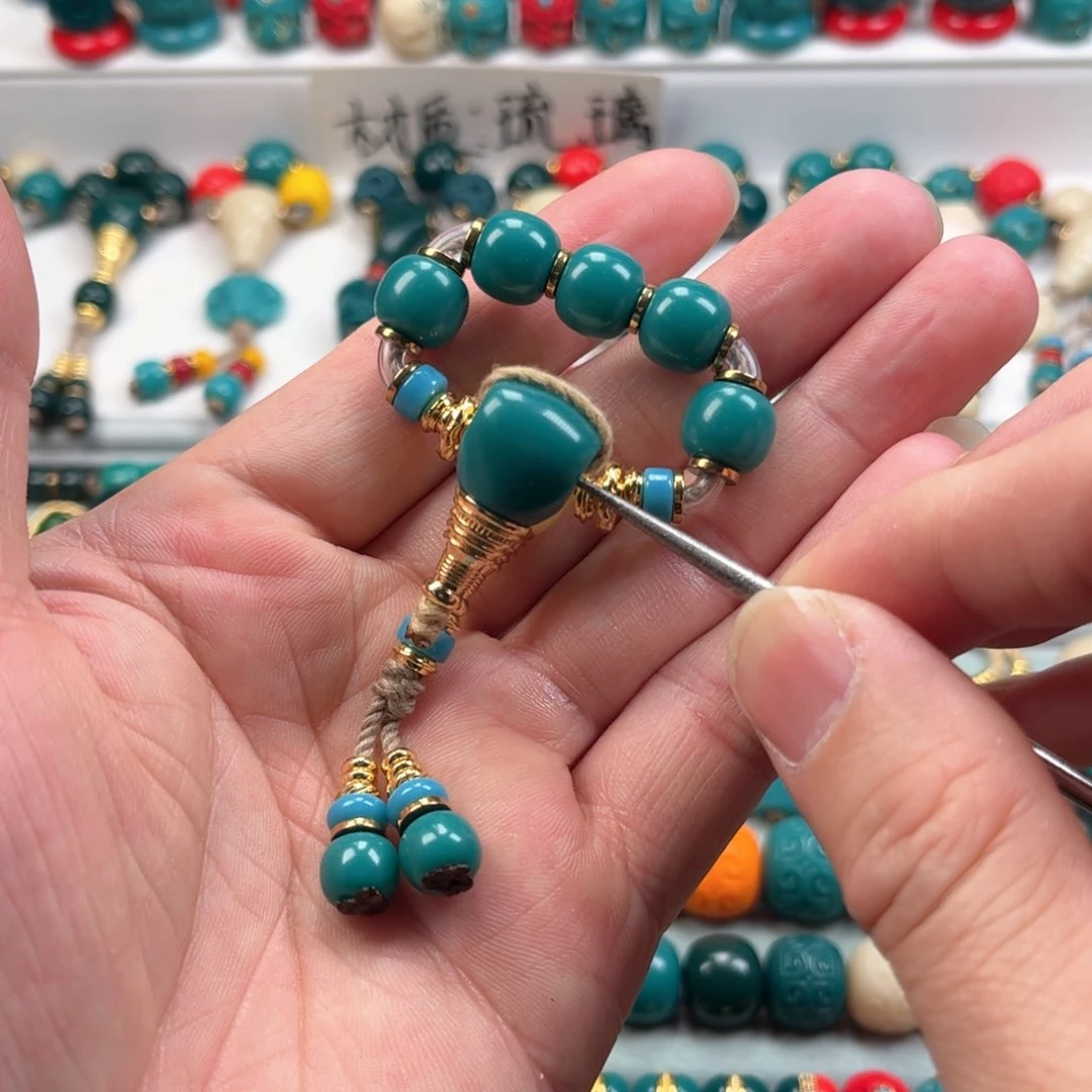 琉璃颈饰凤****琉璃配饰