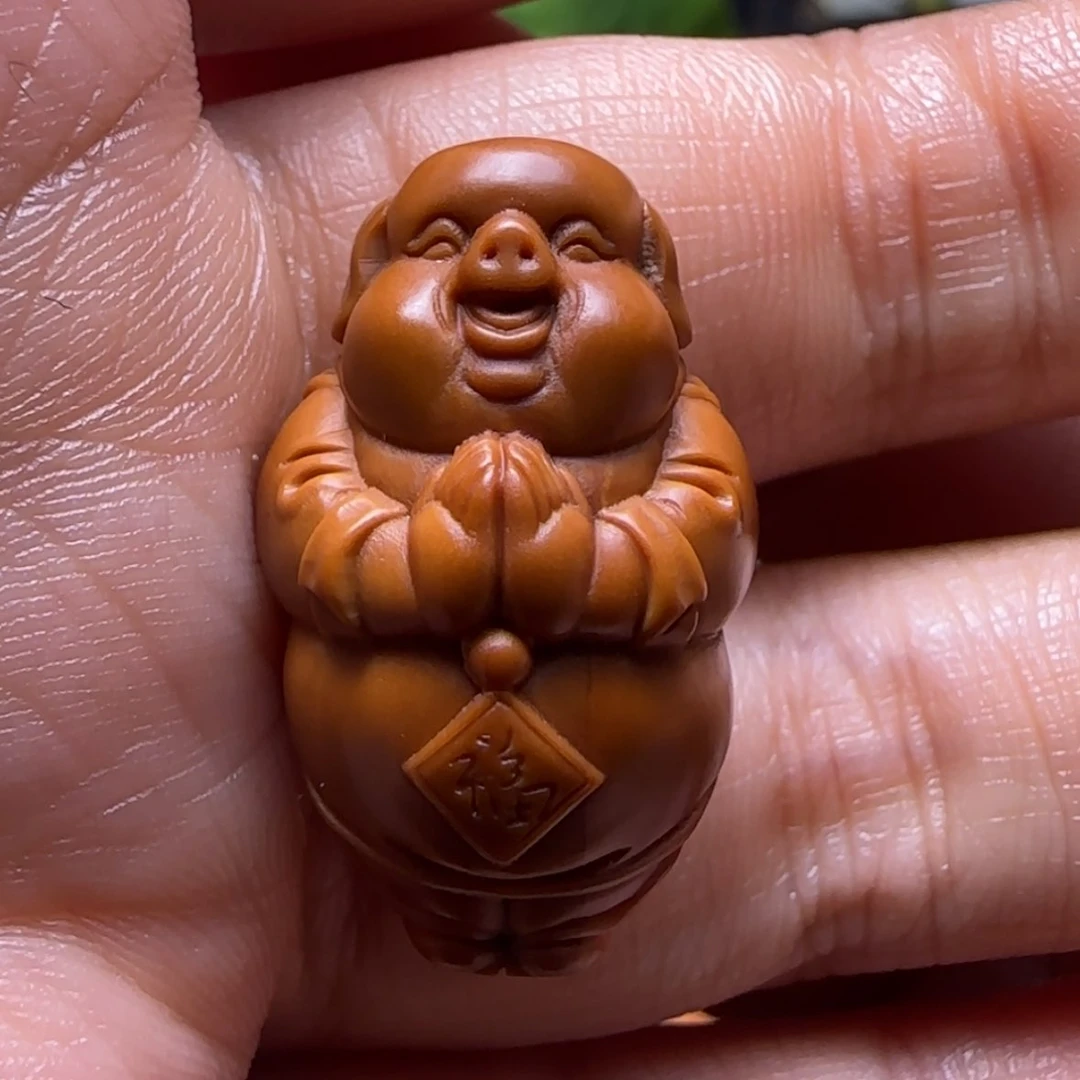 【闪购商品】橄榄核手串福气小猪