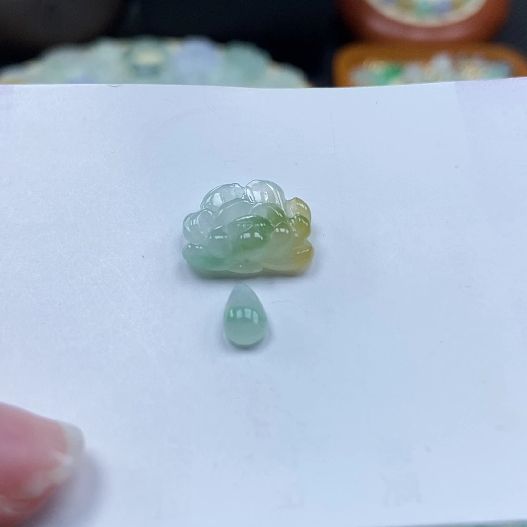 未镶嵌挂件翡翠自**.闪
