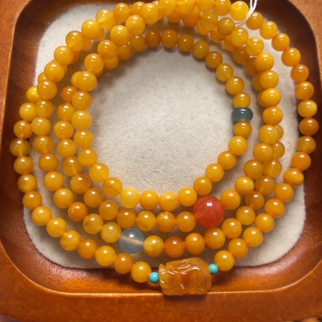 蜜蜡未镶嵌手串蜜蜡