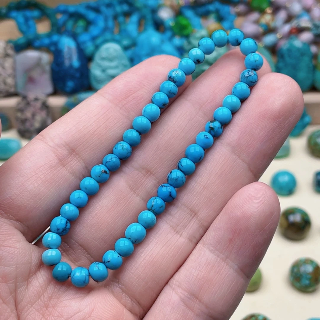 绿松石未镶嵌绿松石5.3mm
