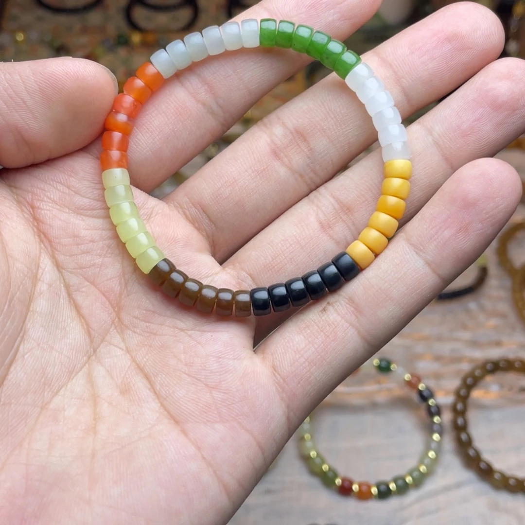 和田玉未镶嵌手链