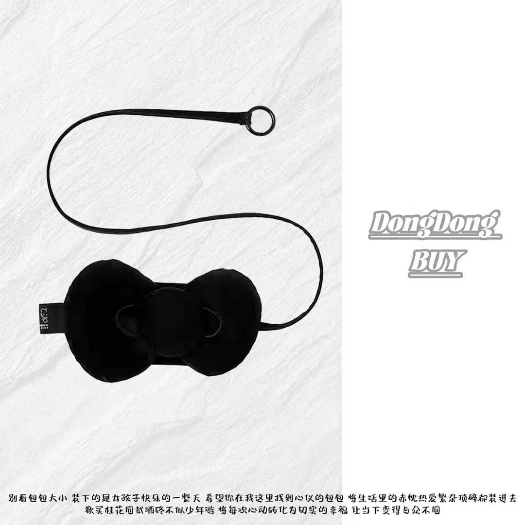 ⌈Dong&Dong⌋黑色蝴蝶结 斜挎包配件小包，12x10cm