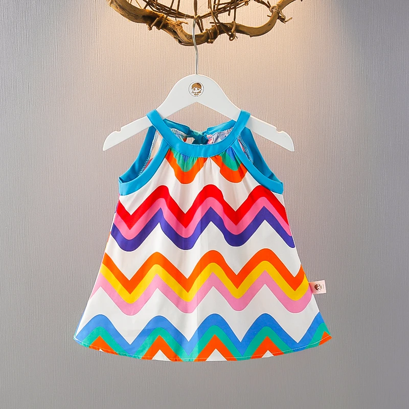 女童夏装无袖背心裙2025夏季新款洋气时髦公主裙小女孩薄款裙子潮