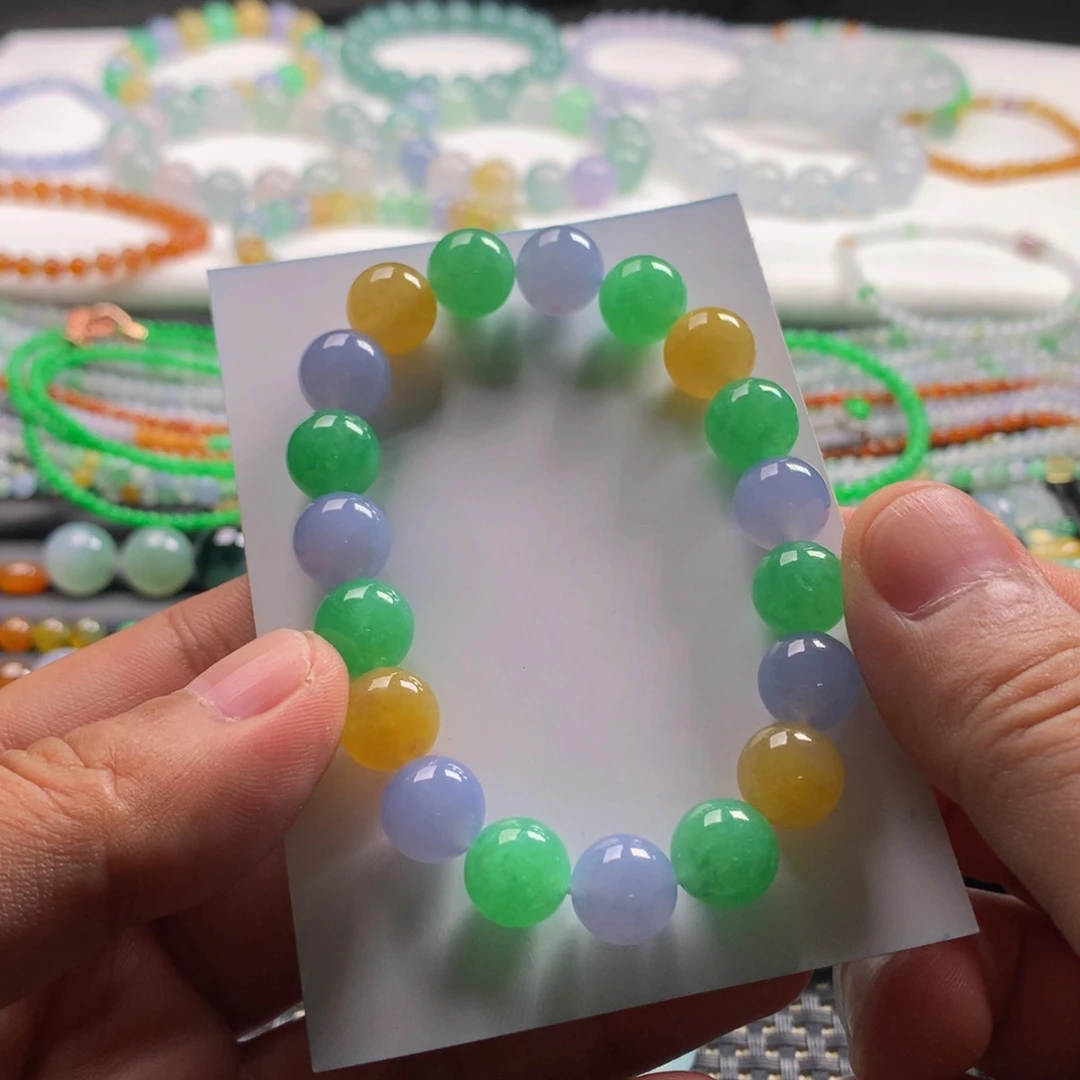 未镶嵌手链翡翠天然缅甸翡翠