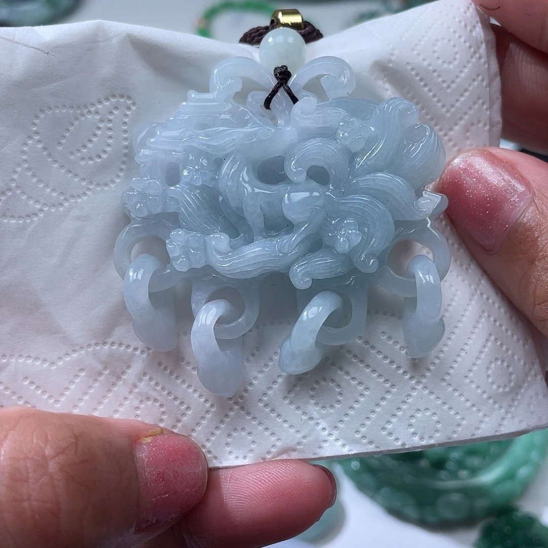 颈饰未镶嵌翡翠翡玉缘翡翠