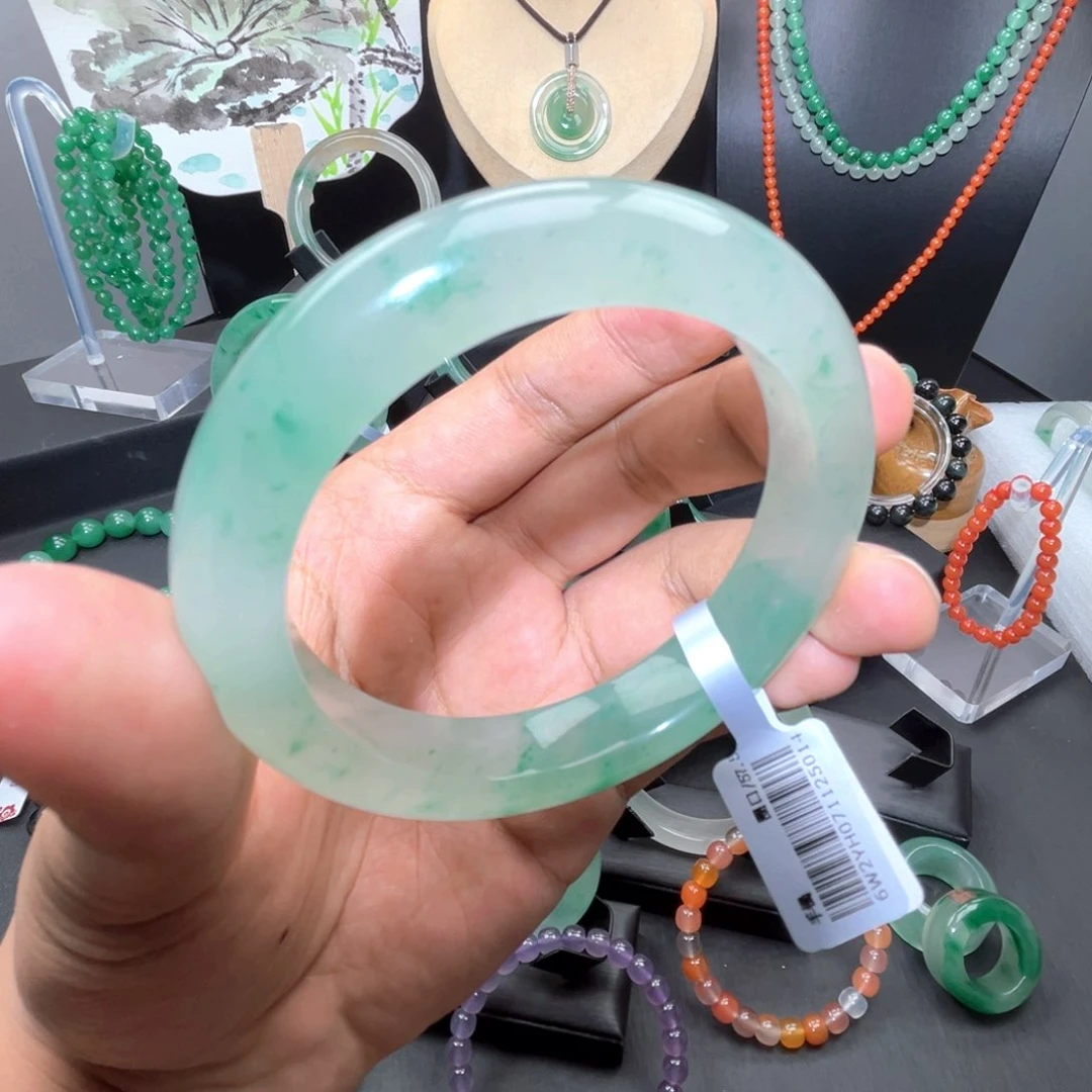 合金手镯石英质玉（非洲翠）