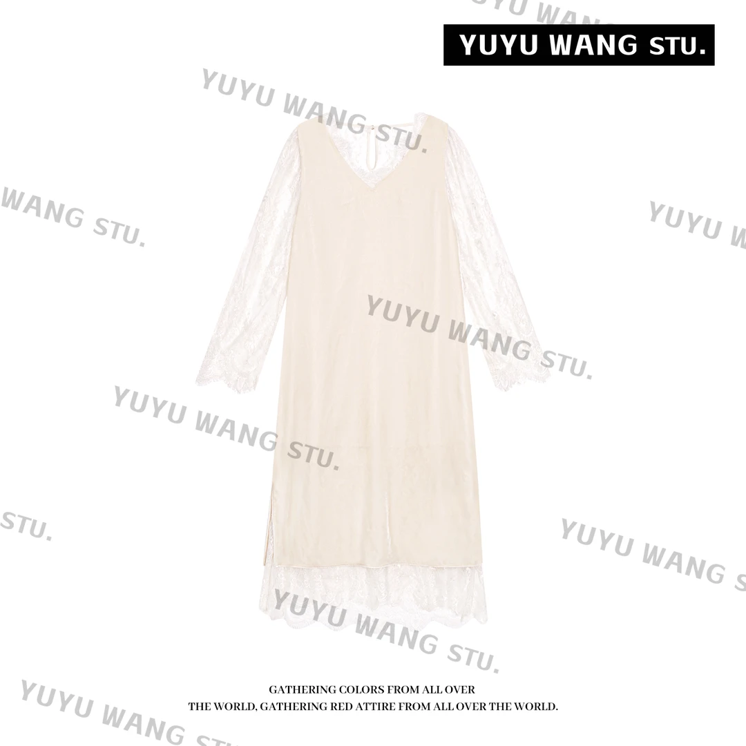 YUYU WANG 【玉锦】真丝丝绒连衣裙 RBZ2FD139