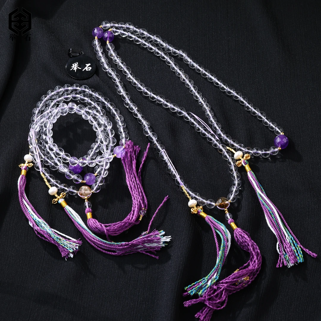 【举石精选】X0511-405-28水晶珠串（一件/多样性发/约6-9mm）Y