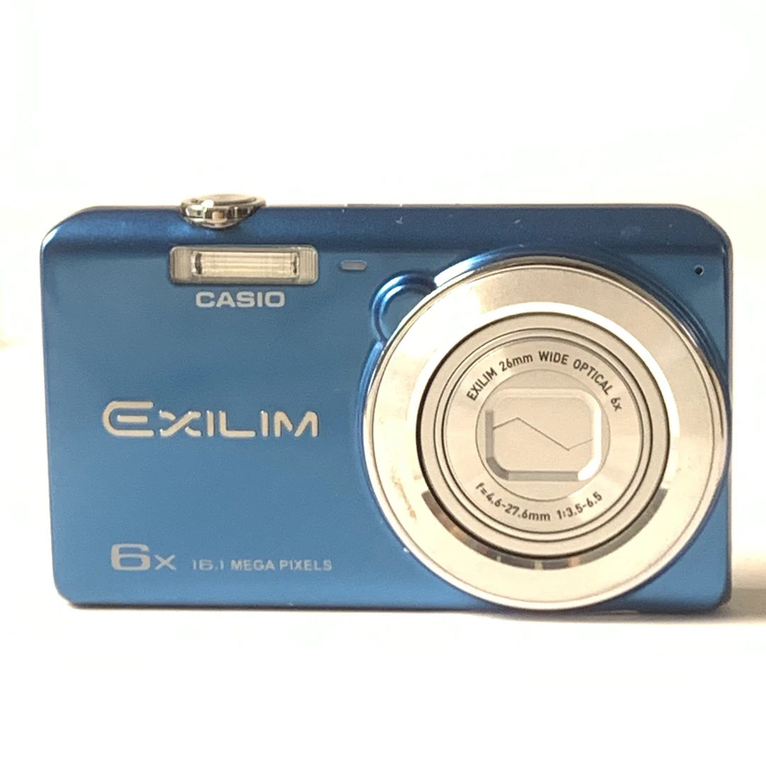 95新 Casio/卡西欧 zs25 蓝色1610万像素 冷白皮奶油肌ccd