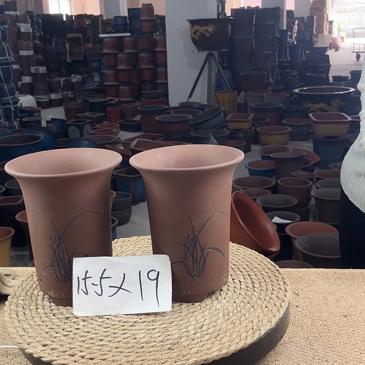 紫砂花盆陶瓷花盆