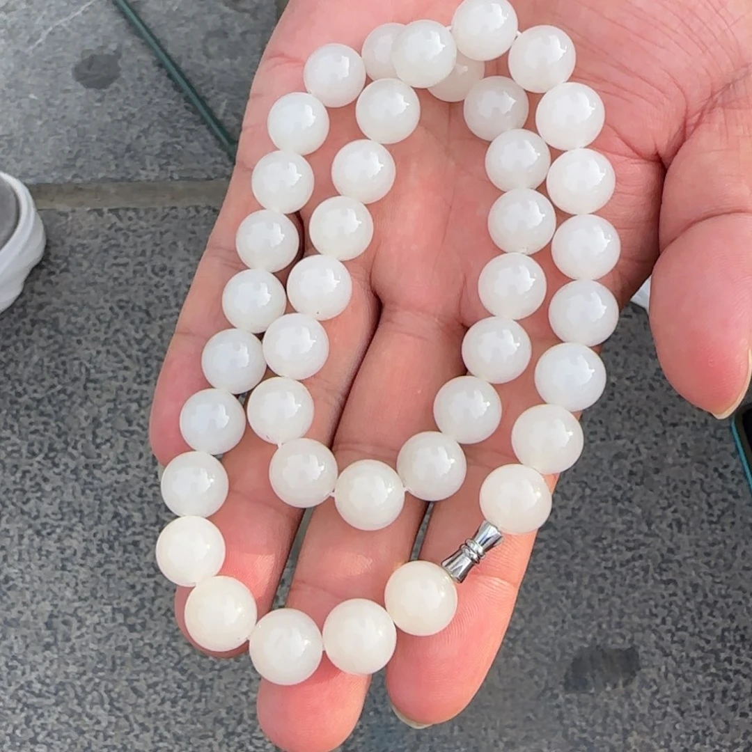 和田玉未镶嵌颈饰俄羊脂白玉卡12