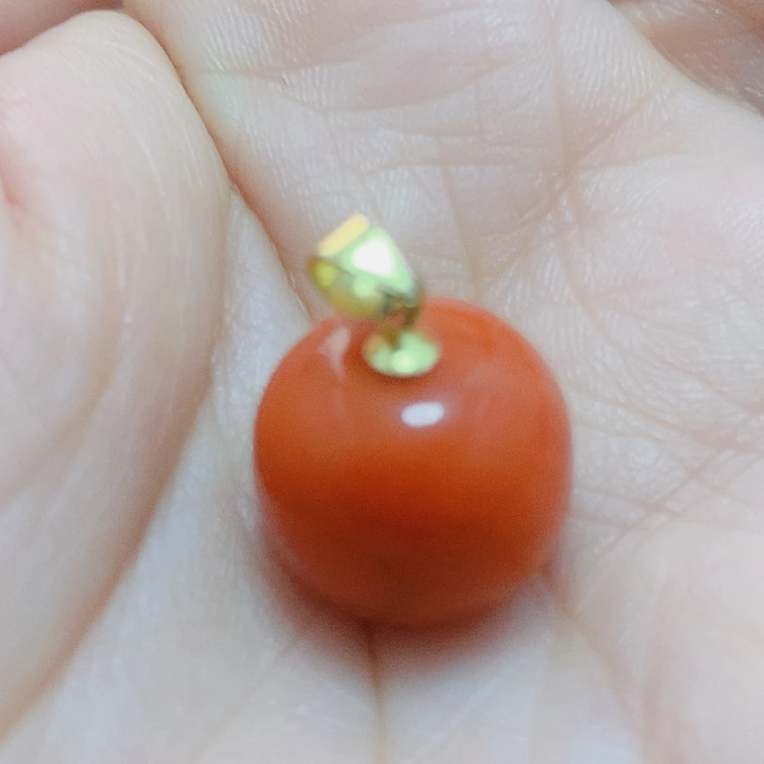 南红玛瑙银S925镶嵌吊坠(不含链)