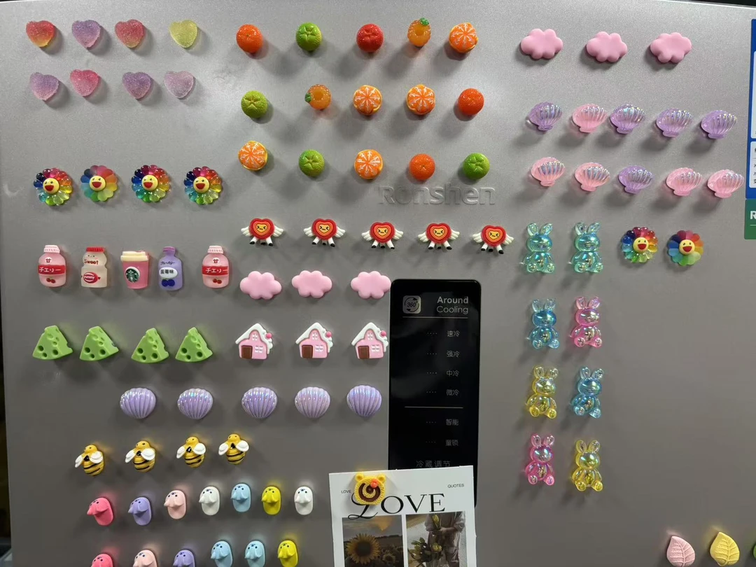 树脂潮玩手工DIY冰箱贴【一个】随机发