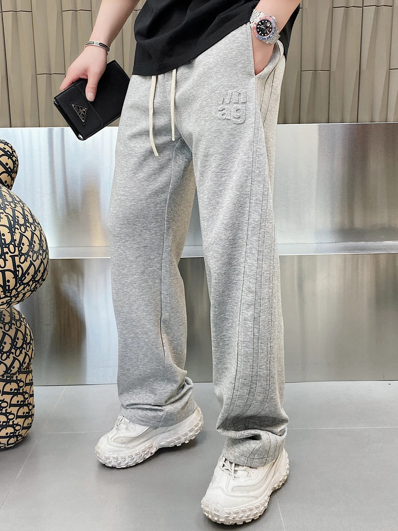 春夏新款男士欧品休闲裤直筒男士百搭运动裤潮流时尚潮男裤