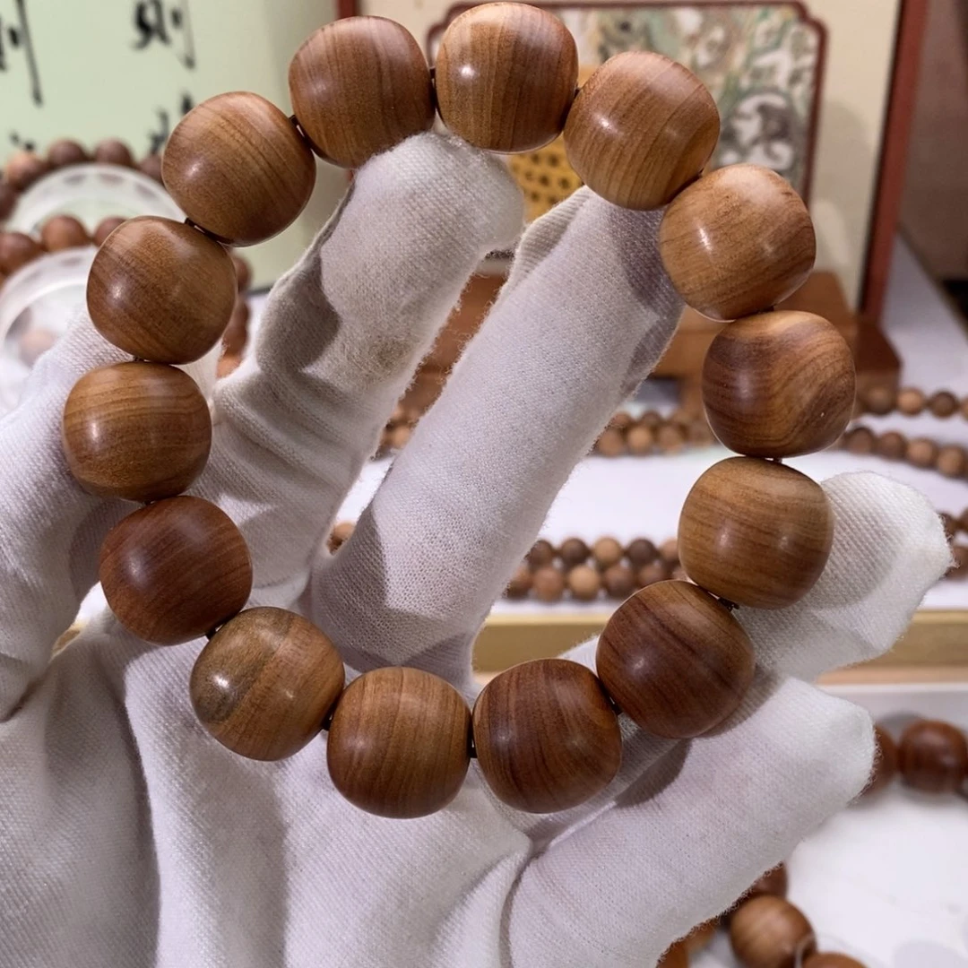 手串/手链檀香木横纹黑肉1516品相不好虎皮