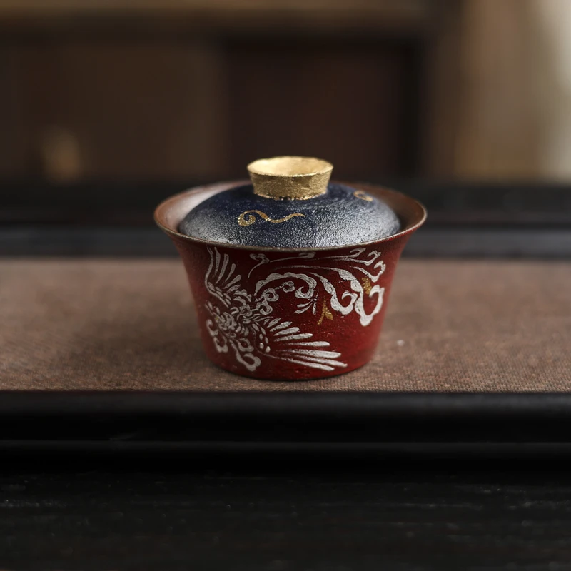 【非遗好物】凤凰-蕉白轩-盖碗110ml（蕉白S0731）