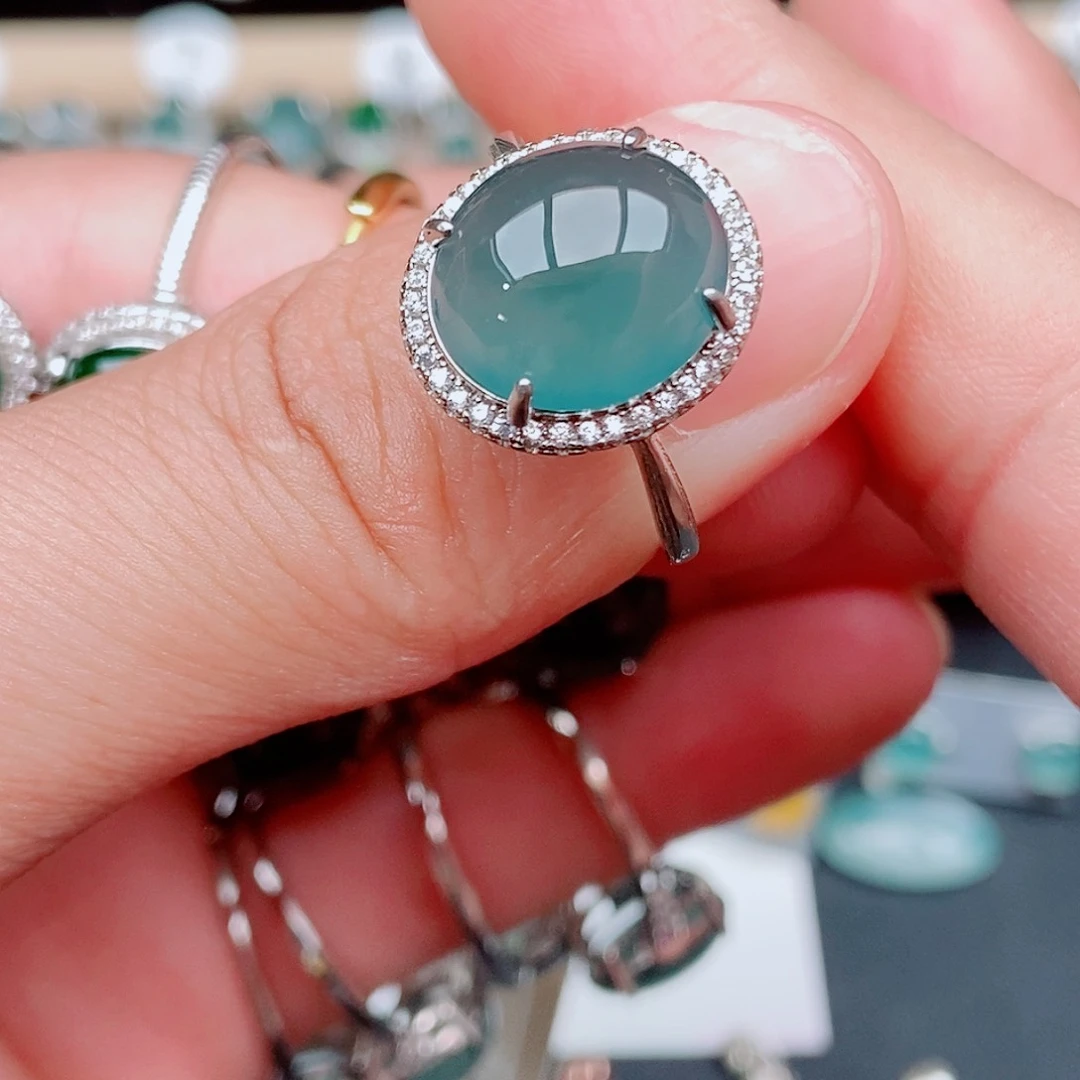 翡翠戒指银S925镶嵌蠢****阳806538125