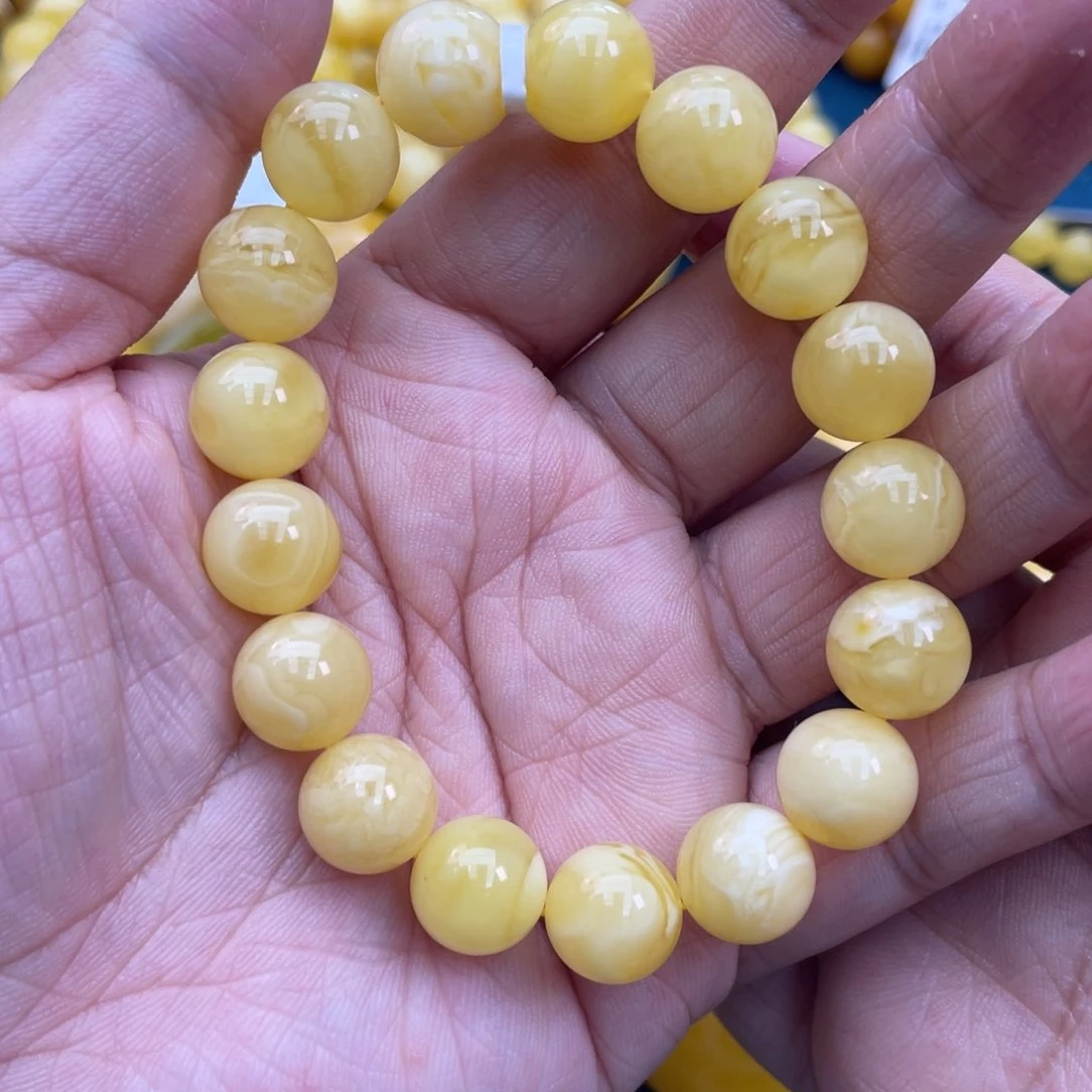 琥珀裸石未镶嵌琥珀蜜蜡11m m