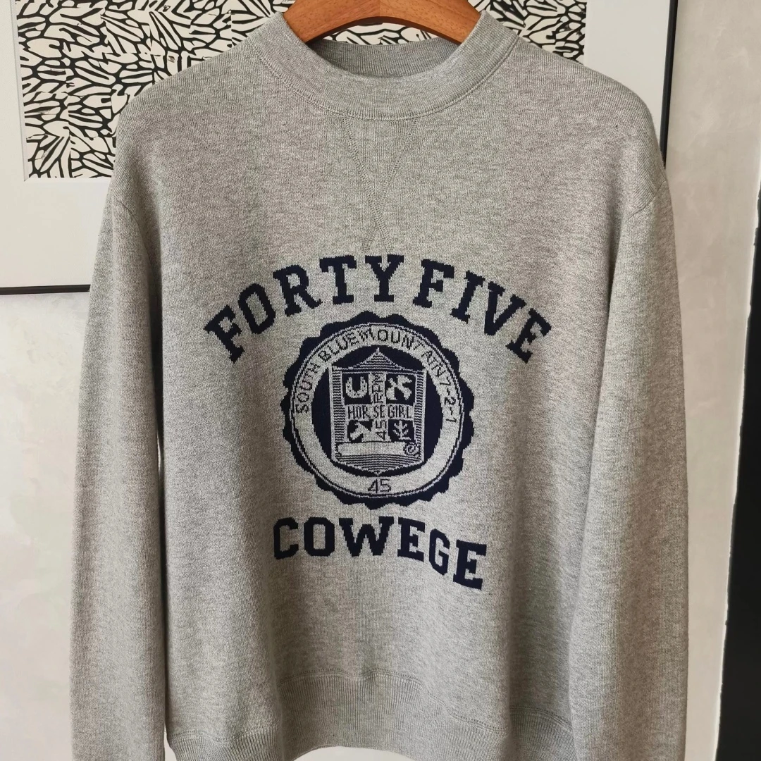 【美姐说】色织提花圆领卫衣5601