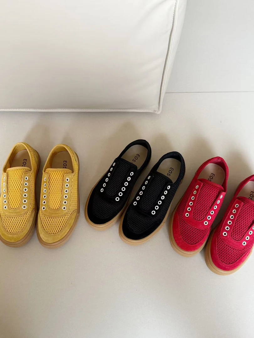 恩熙·新款韩系无鞋带款网面板鞋休闲鞋23655-11