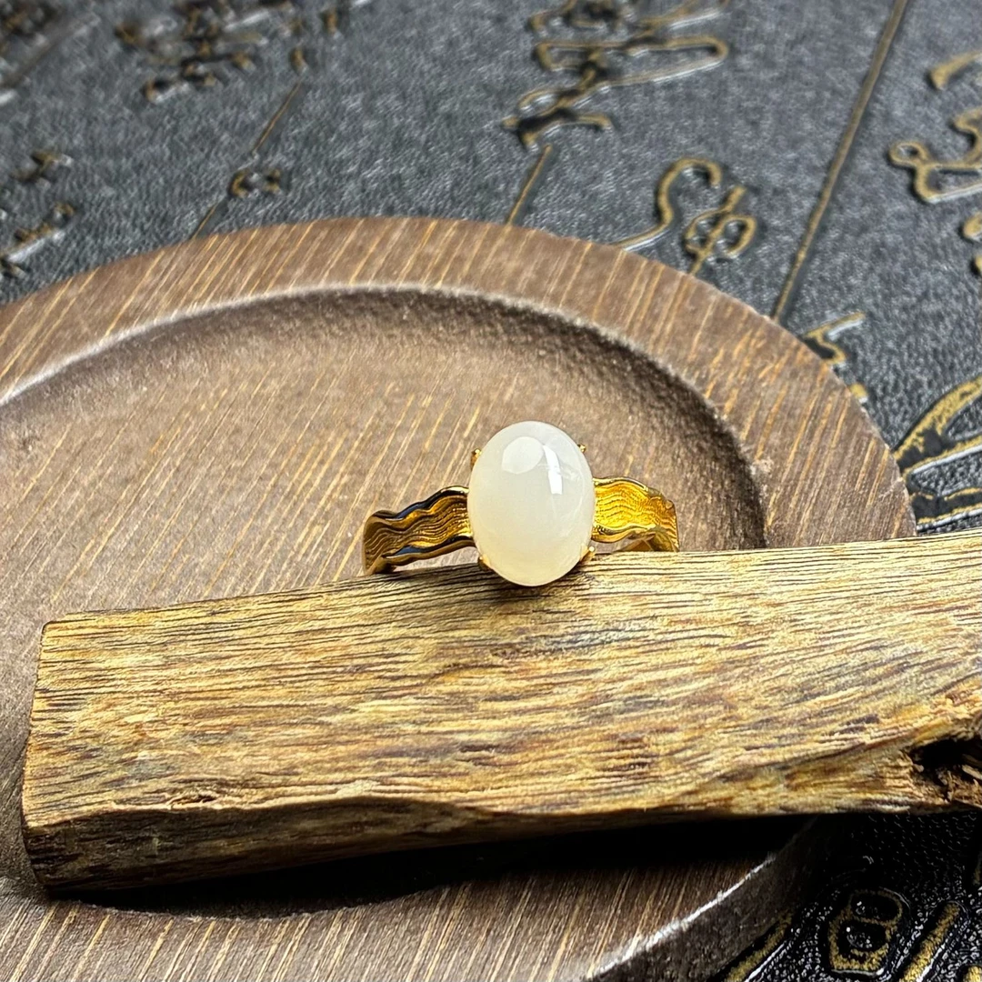 和田玉戒指【小北质检】ZJH924Z17多样性发一