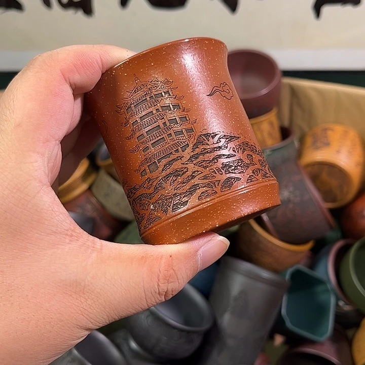 茶杯紫砂全手工紫砂主人杯