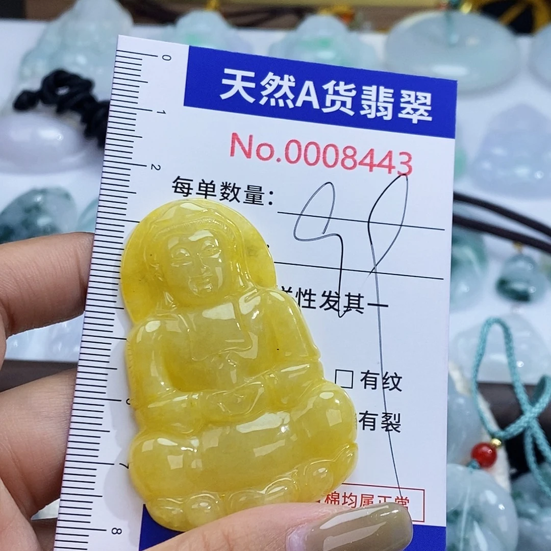 翡翠未镶嵌颈饰8443