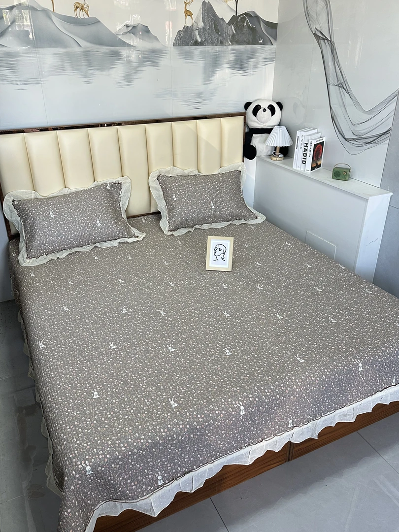 床盖三件套田园风法式花边