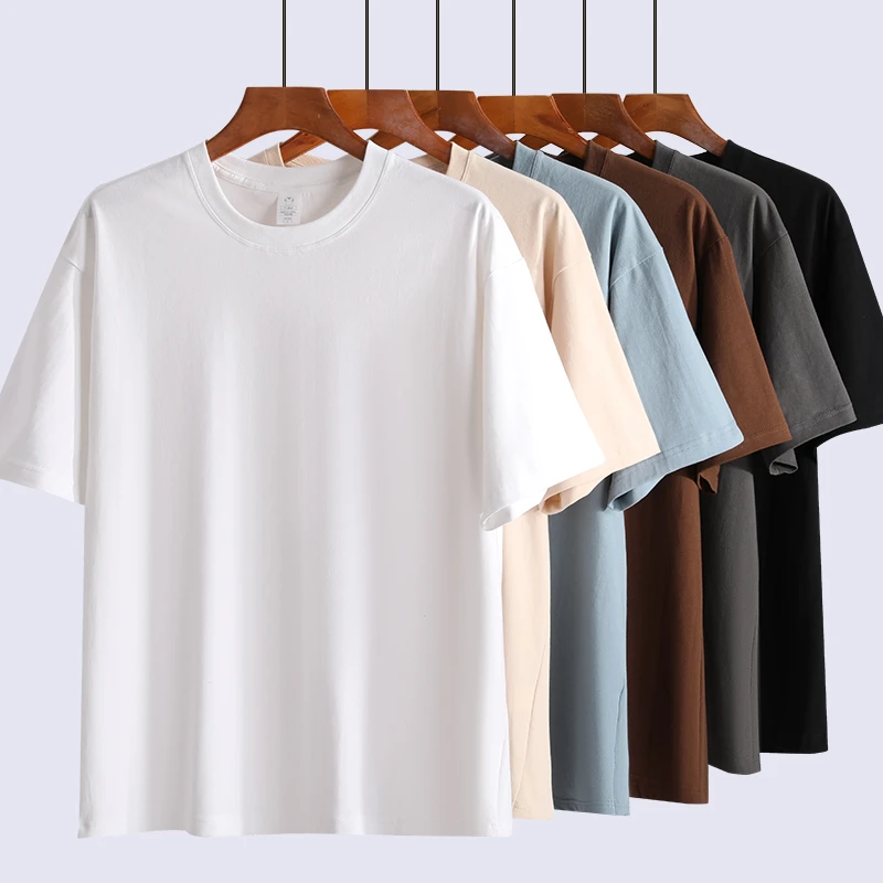 纯棉透气吸汗爽身时尚遮肉轻奢男女同款T恤组合装