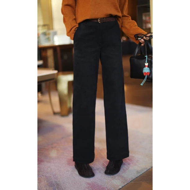 【荣姐精选】黑巧可可加绒过冬裤