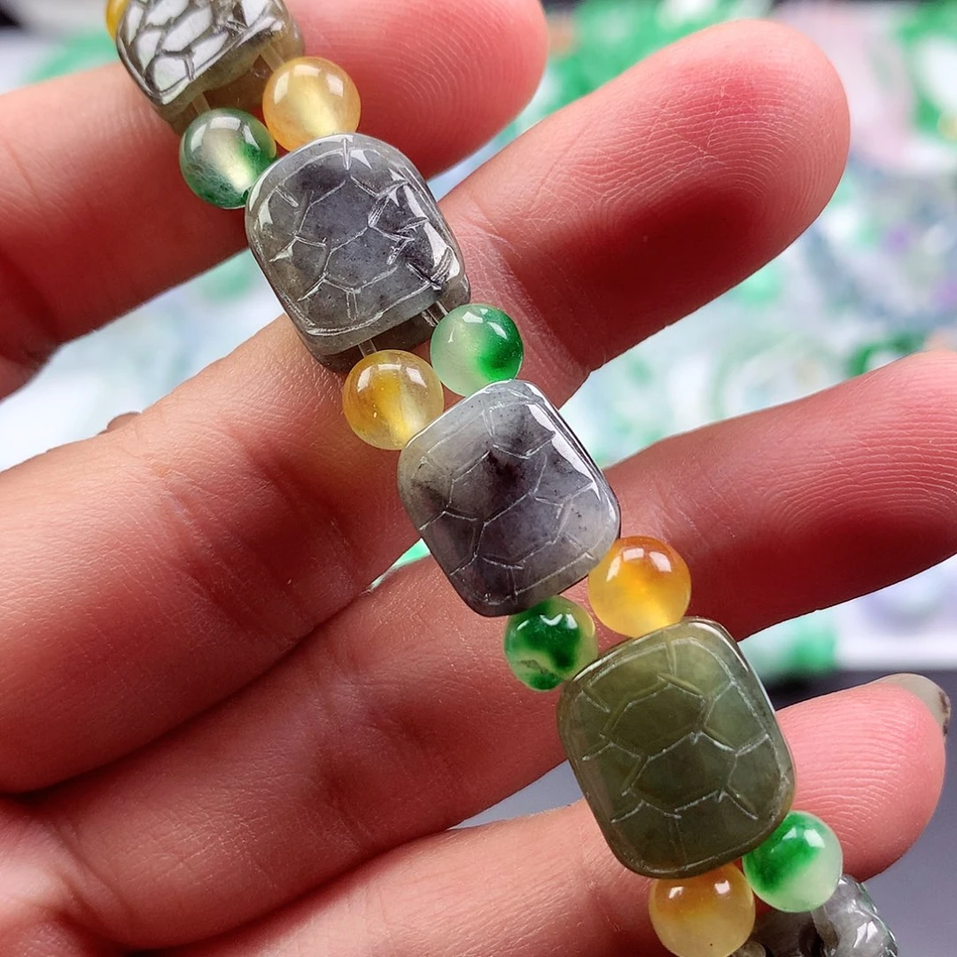 未镶嵌手链翡翠手串