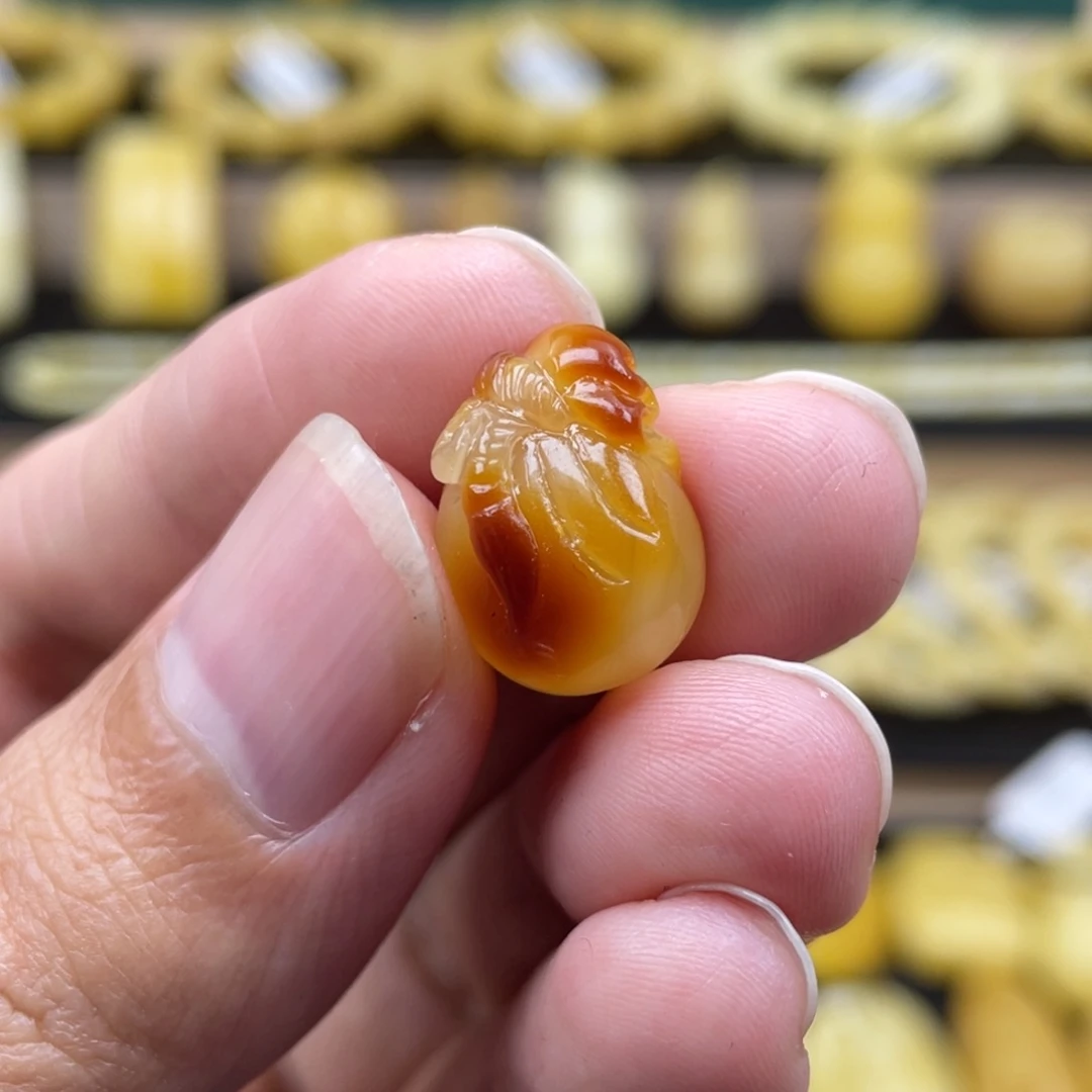 琥珀裸石未镶嵌琥珀蜜蜡