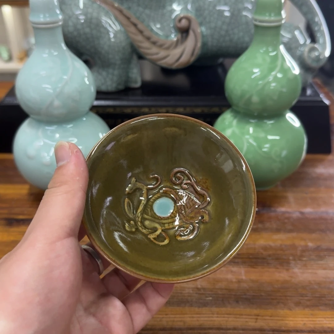 龙泉青瓷茶具微瑕7048