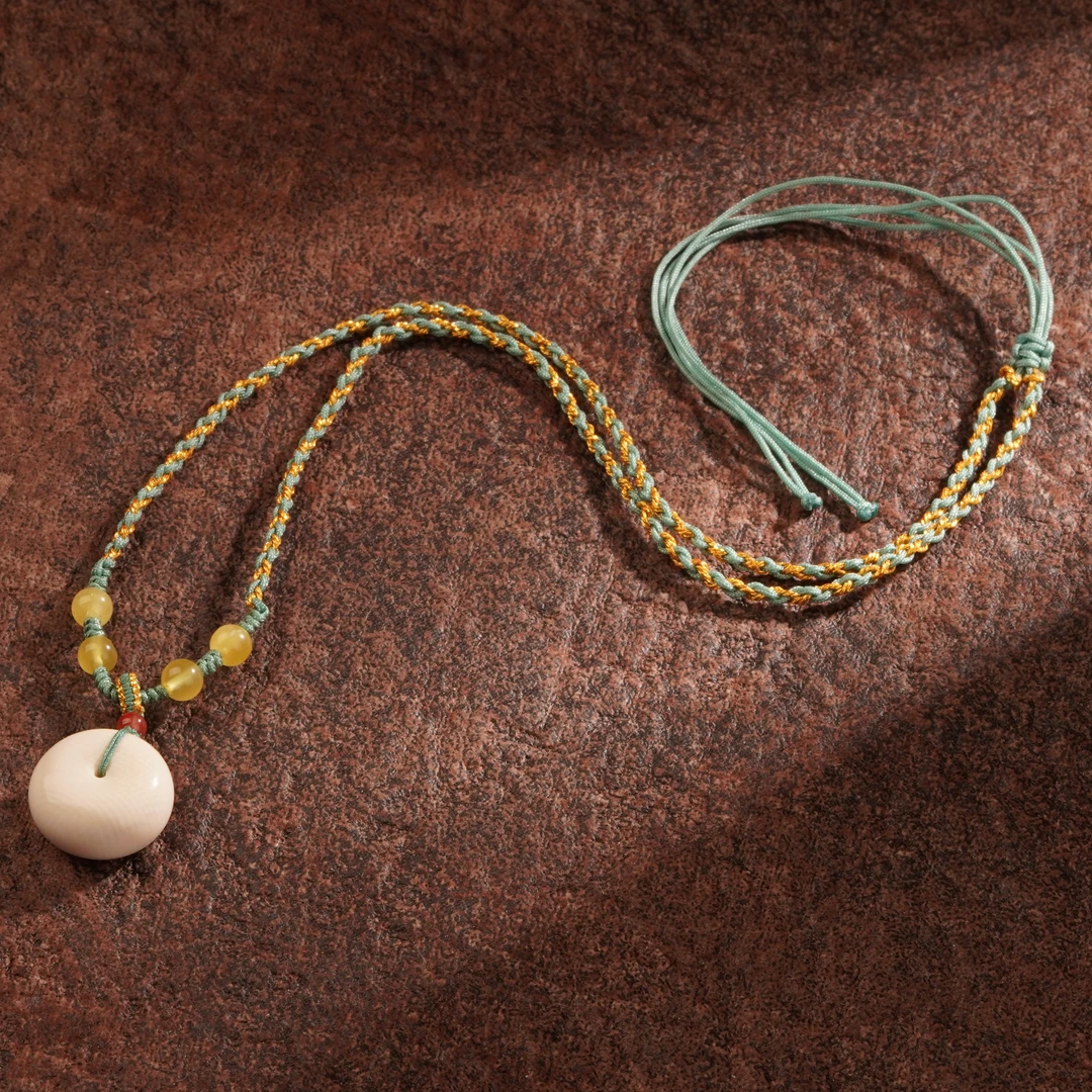 猛犸平安扣简约设计吊坠绳【JJ520】