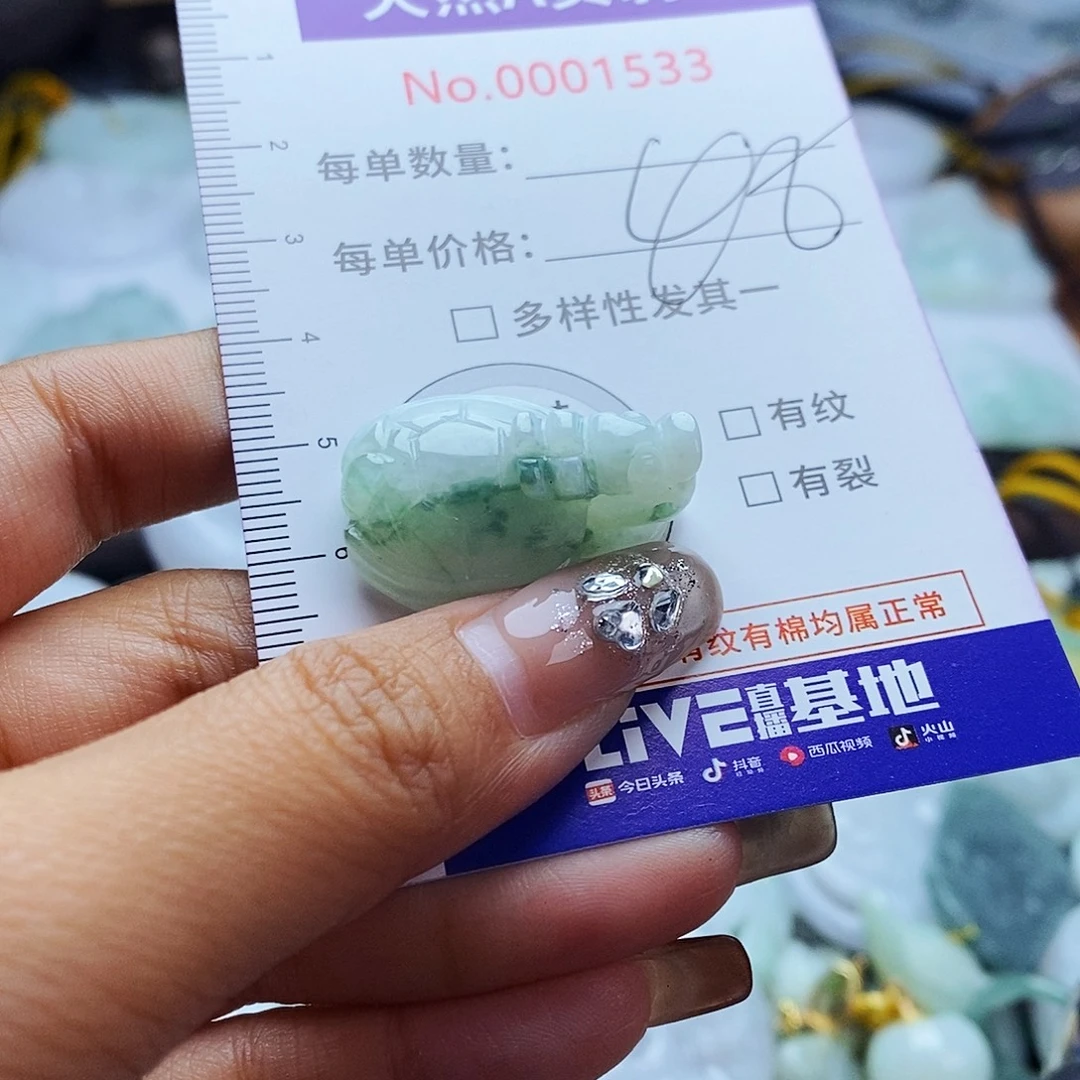 翡翠未镶嵌毛衣链1533