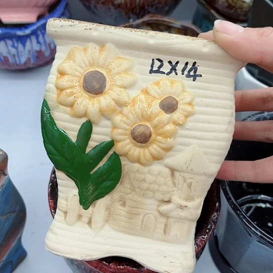 红陶多肉绿植陶瓷花盆
