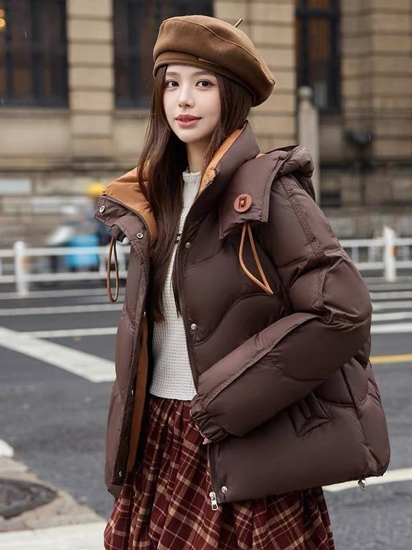 Y1826  休闲羽绒棉服女冬季加厚外套2025新款时尚爆款服今年流行