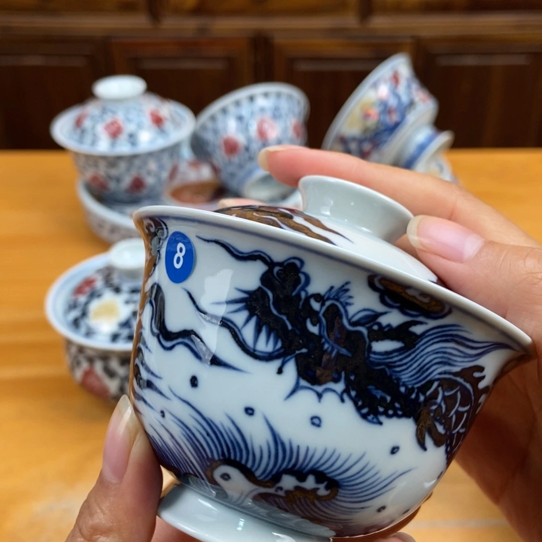 手绘现代茶具得古董