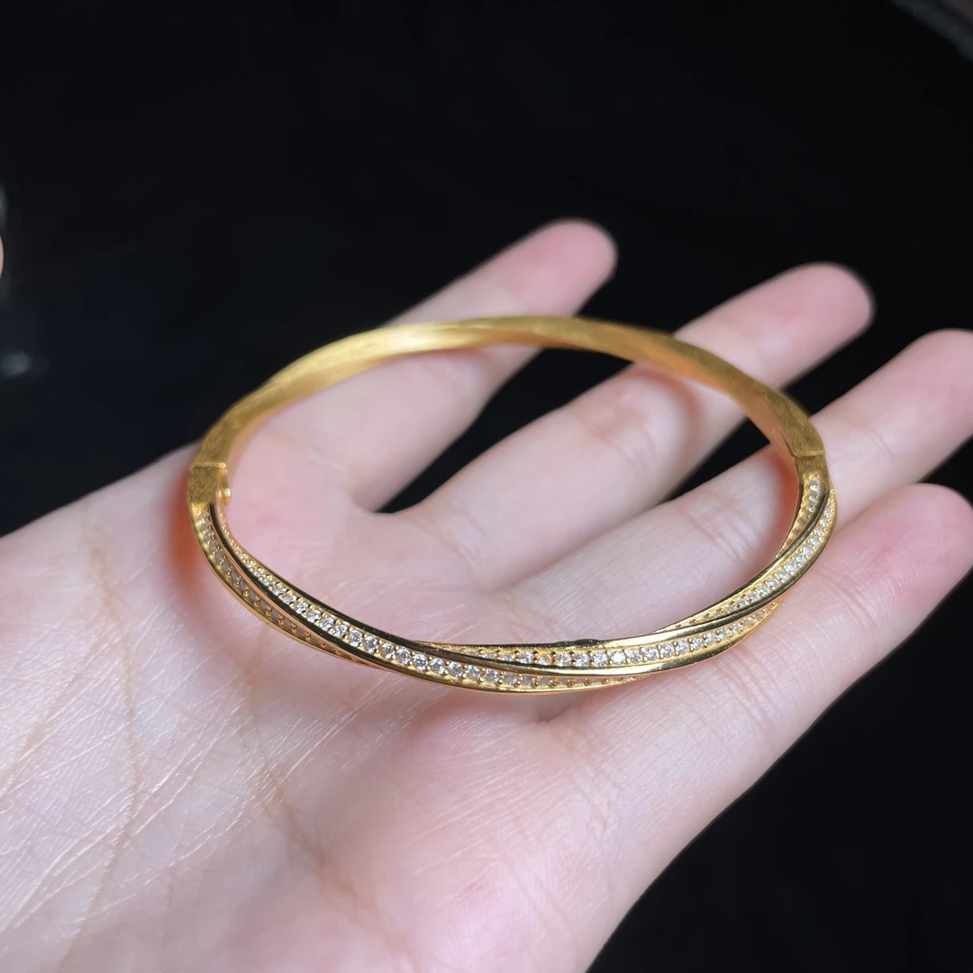 925银银制品 L 【玉氏甄选】925银莫比乌斯开口手镯 CAN4150004