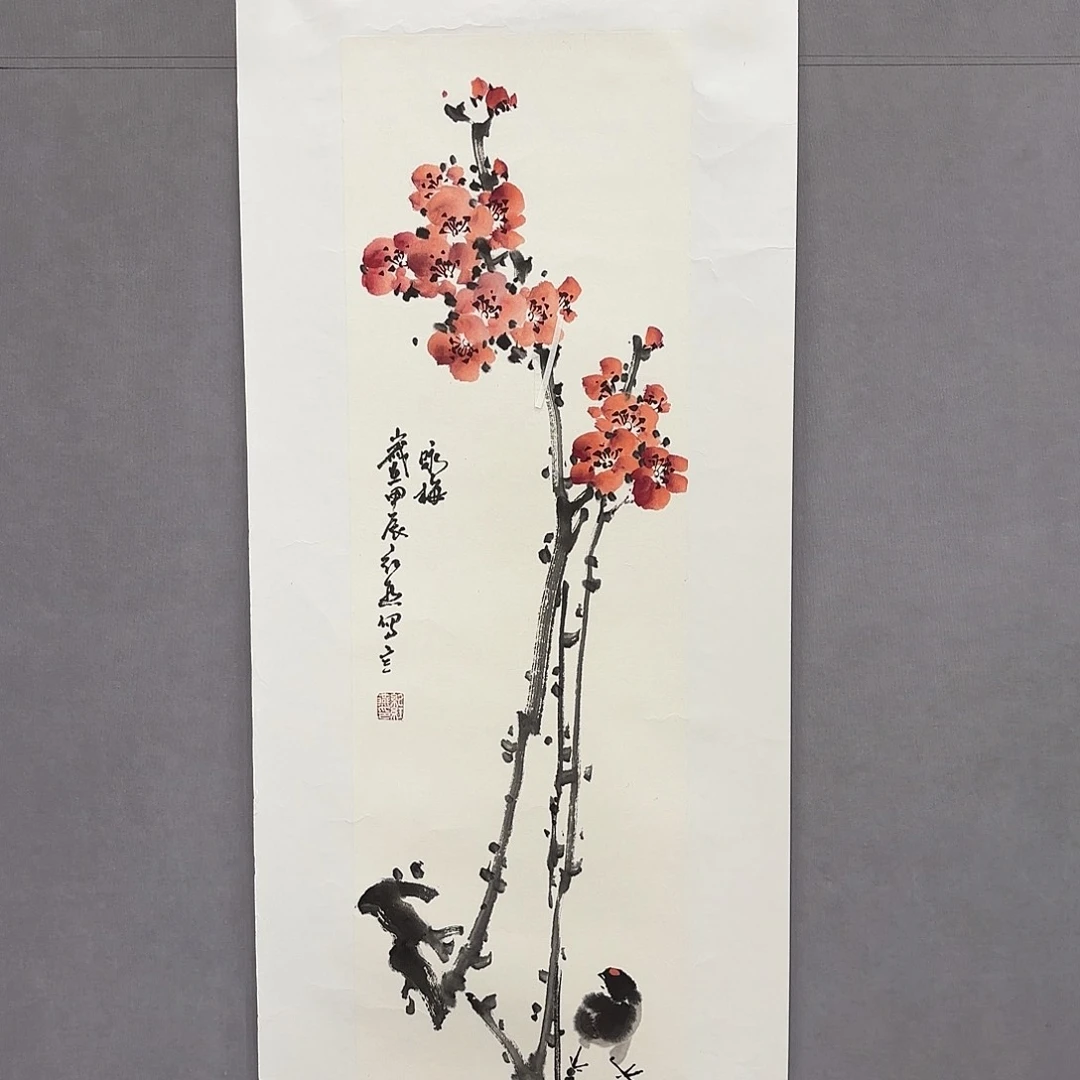 国画艺术家真人手绘