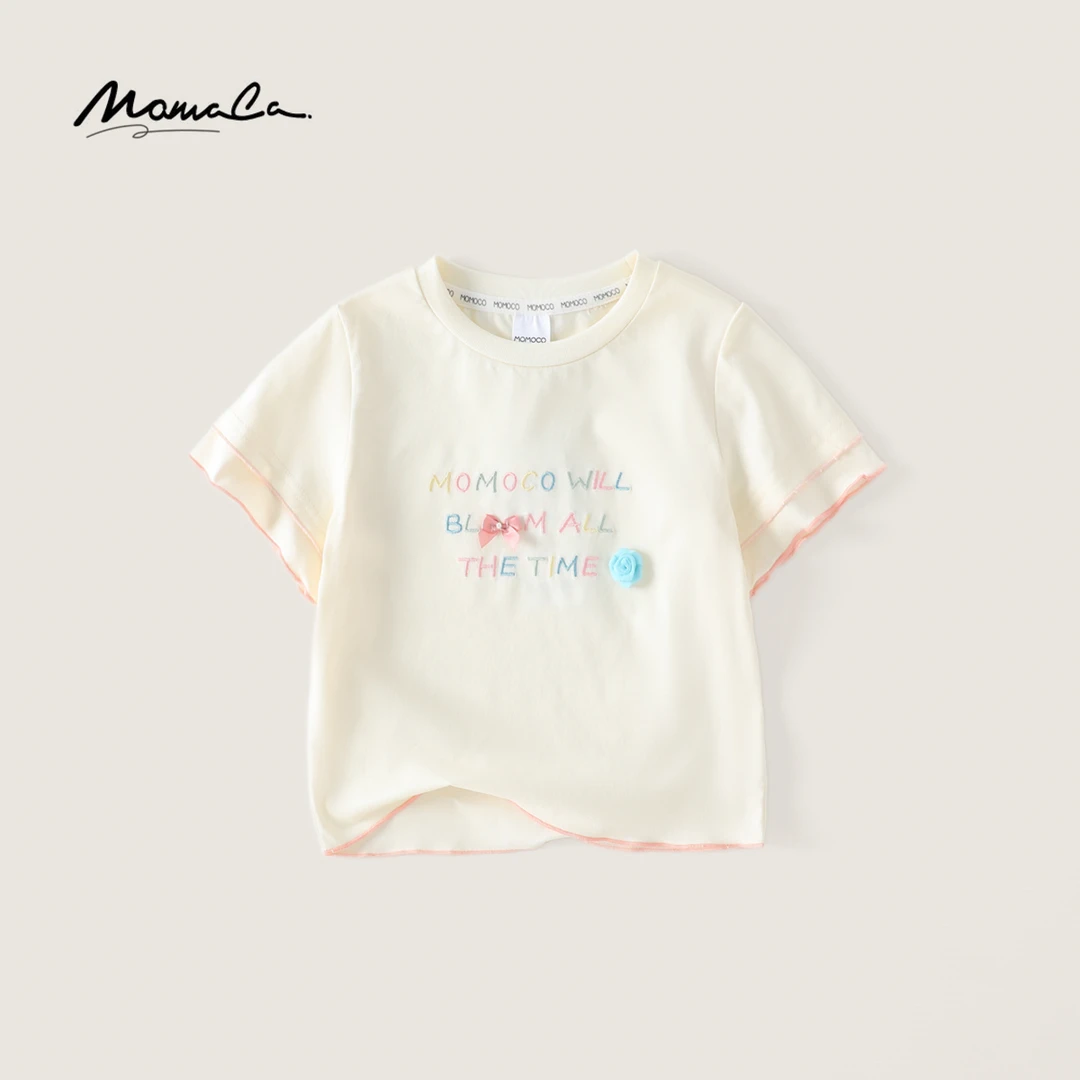 MOMOCO夏季款女童印花T恤77630235022