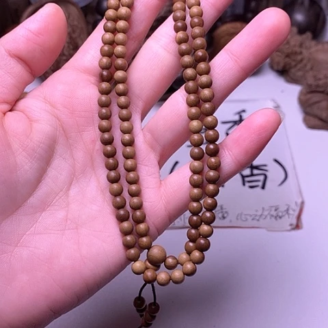 檀香木手串/手链檀香黑肉0,5/108多圈