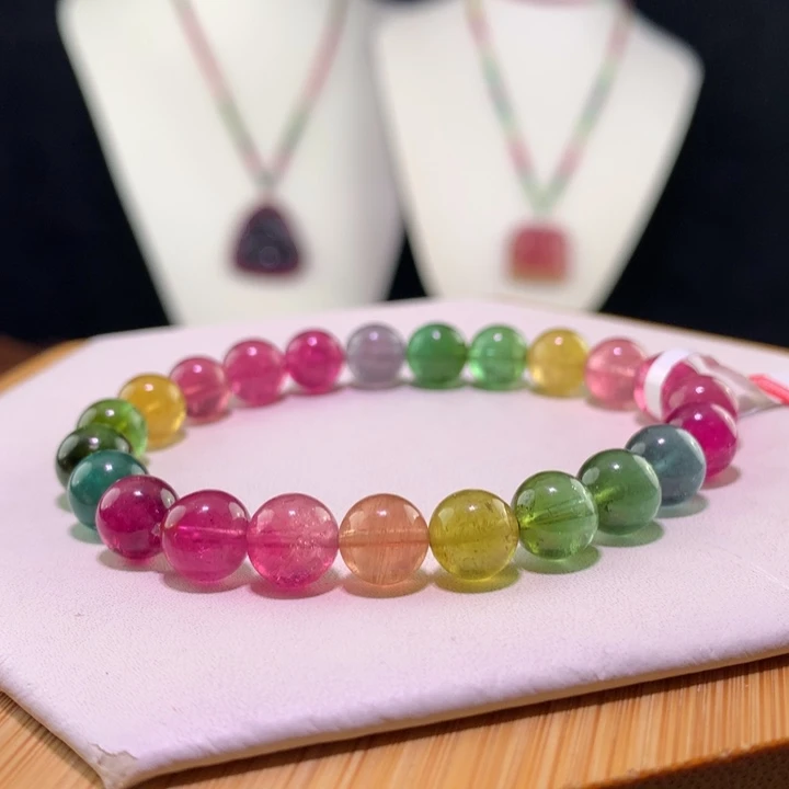 双色碧玺手链未镶嵌