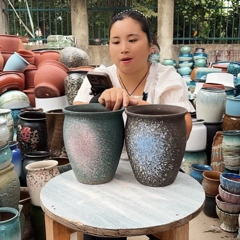 口18高22两个盆。