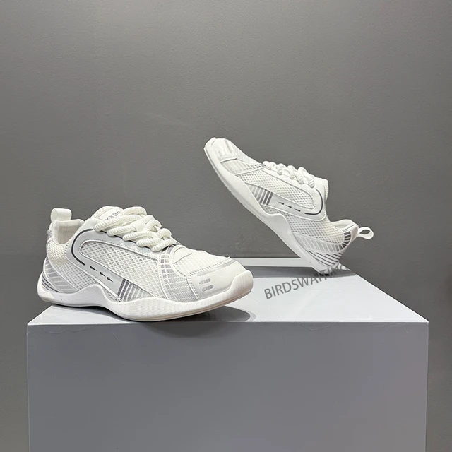 2025夏季新款网面透气时尚百搭潮流舒适运动休闲男阿甘鞋拼色板鞋