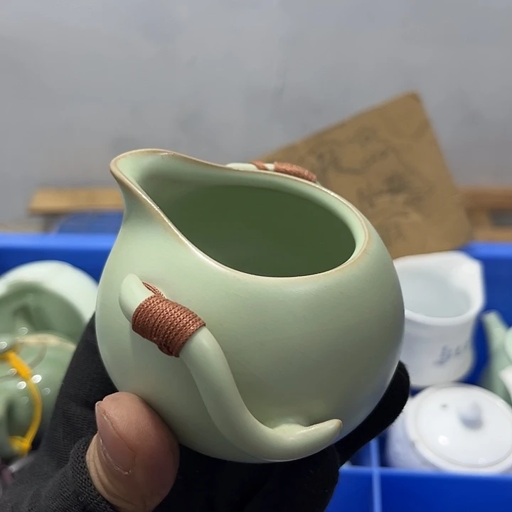 奇***件瓷片茶摆件工艺品摆件666